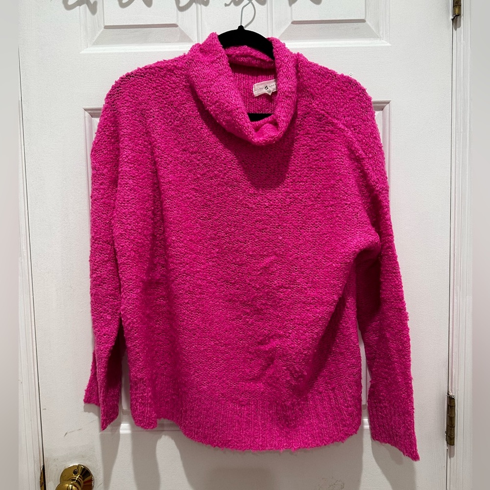 Lou and Grey boucle pink sweater